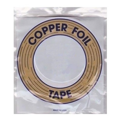 1/4 inch Silver Back Copper Foil Tape 1.0 Mil 36 Yards for Stained Glass