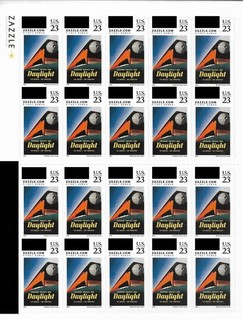 Custom Stamps (Zazzle) 23c WWII Southern Pacific Daylight Train Sheet/20 Unused