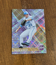 Tyler Baum 2019 Panini Elite Aspirations Purple #66 Tar Heels Athletics A's /250
