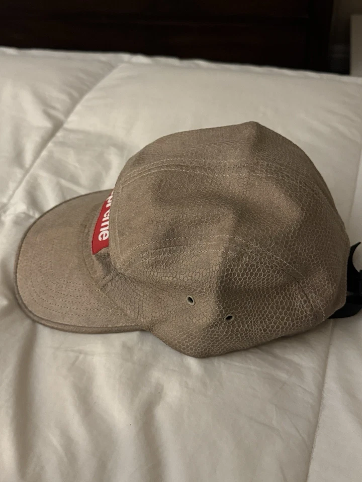 Supreme SS16 коробка логотип замшевый лагерь 5 панель крышка змеиной кожи военного SB регулируемый - Изображение 3 из 4