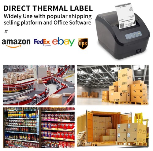 300,000 Labels 4" x 6" Direct Thermal Fanfold Stick UPS Shipping Labels 50 Cases - Picture 10 of 10