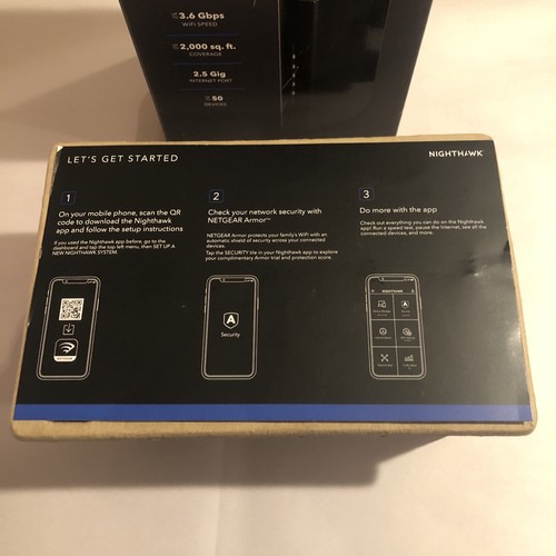 NETGEAR Nighthawk Dual-Band WiFi 7 Router (RS90-100NAS) Used - Photo 8/20