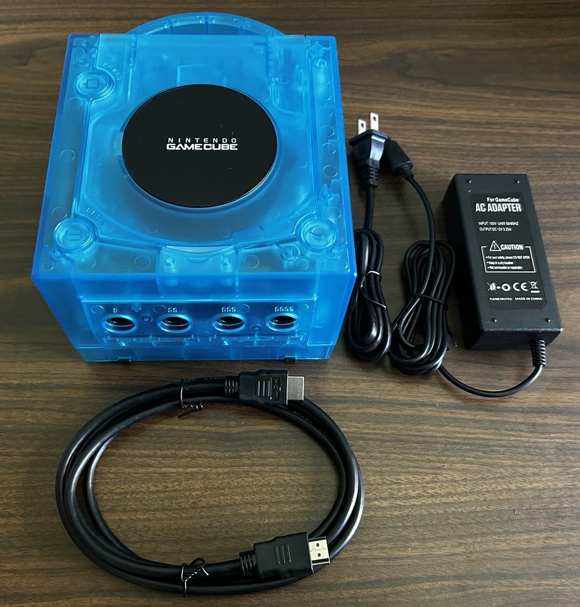 Nintendo GameCube Console ICE BLUE - HDMI Out Pluto Llx 1-4