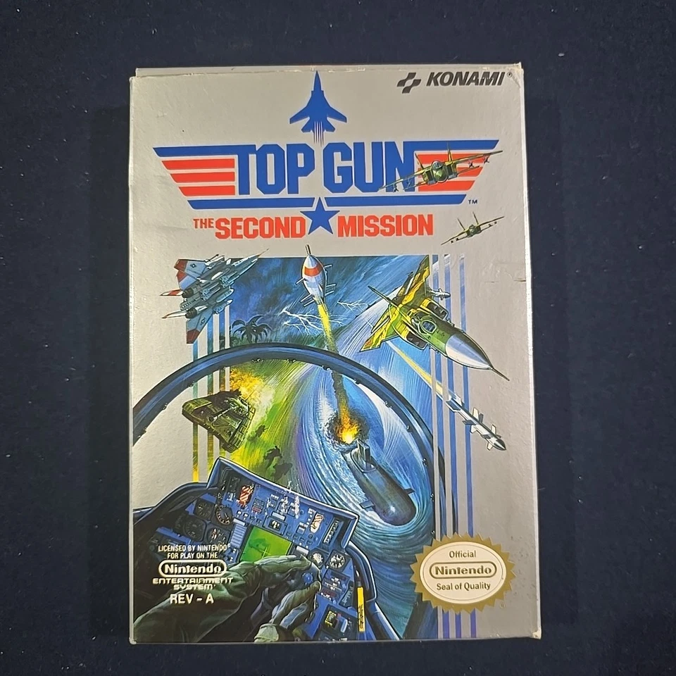 Top Gun: The Second Mission (Nintendo Nes 1989) Complete Manual Inserts  Rev A - Image 2 of 4