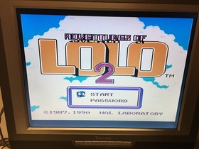 Adventures of Lolo 2 NES Nintendo Game Cart Retro Vintage Tested Working PAL A