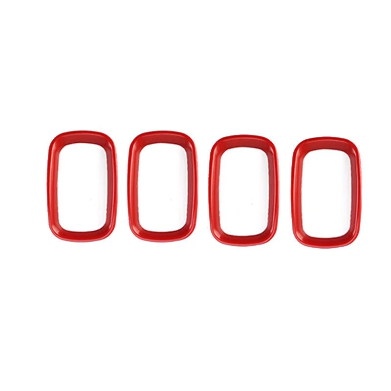 For Mini Cooper Countryman F60 17-2021 ABS Red Console Side Outlet Vent Covers - Image 3 of 4