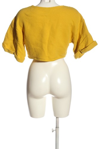 H&M Maglione a maniche corte Donna Taglia IT 38 giallo pallido stile casual - Foto 2 di 5