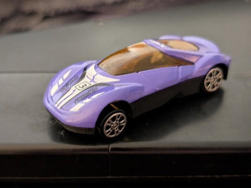 SLEEK DESIGN 'TOM'S' SPORTS CAR BOLD PURPLE COLOR 1:64 SCALE NWOB W SPOILER - Picture 8 of 17