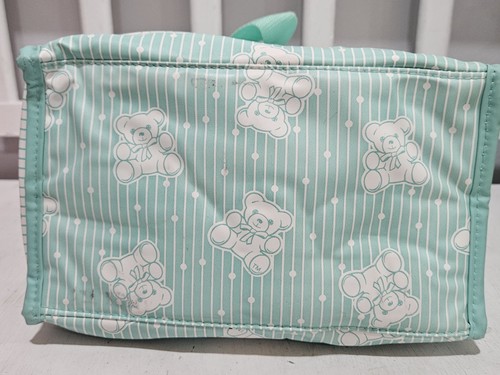 Vintage Baby Boom Diaper Bag/Bottle Holder Green/Teddy Bears - 第 4/9 張圖片
