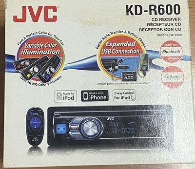 JVC CAR STEREO RECEIVER KD-R600 IN DASH SINGLE DIN
