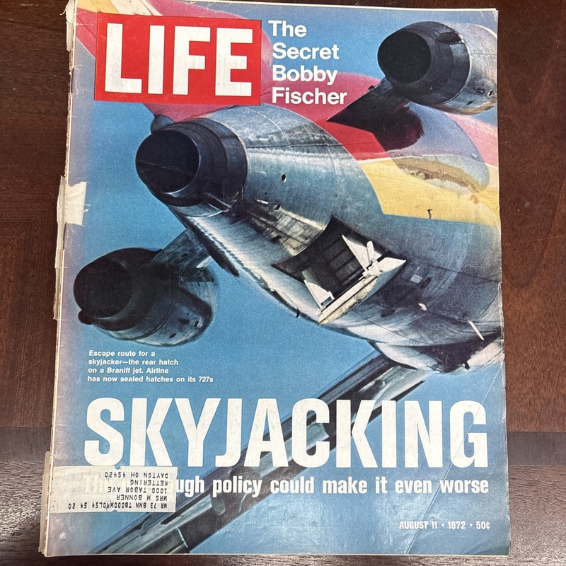 Life Magazine Aug 11, 1972 - Skyjacking: The Get-tough Policy Could Make It Even