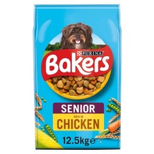 Bakers Chicken & Rice Senior Dry Dog Food - 12.5kg 3.32 per kilo