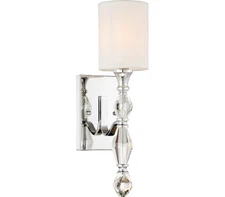 Designers Fountain 89901-CH Evi Wall Sconce, 1-Light 60 Watts, Chrome