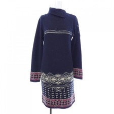 Chanel Dress Cashmere Blend Navy Size 34 Chest 16.3 in Length 33.9 in