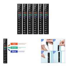 Aquarium Thermometer Strips Fish Tank Water Temperature Test 6 Pack 5.13x0.71