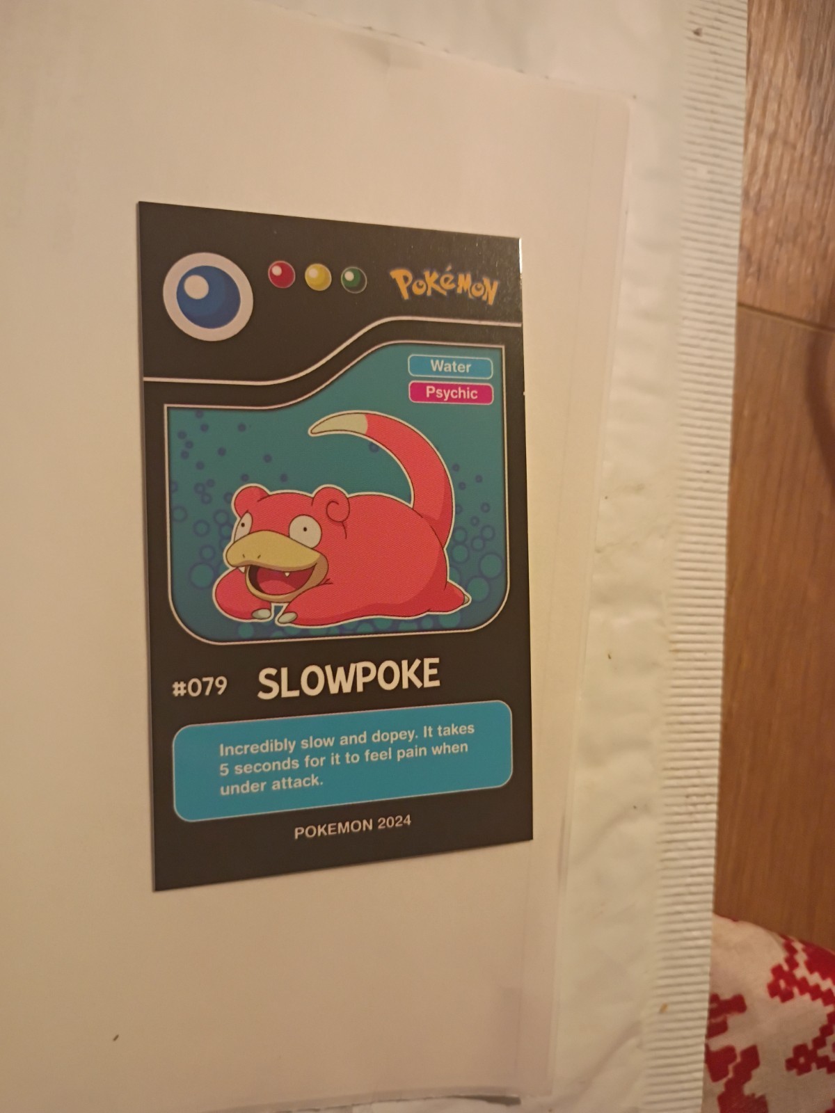 Slowpoke #79 - Pokedex Black Kanto 2024 - Pokemon Card 