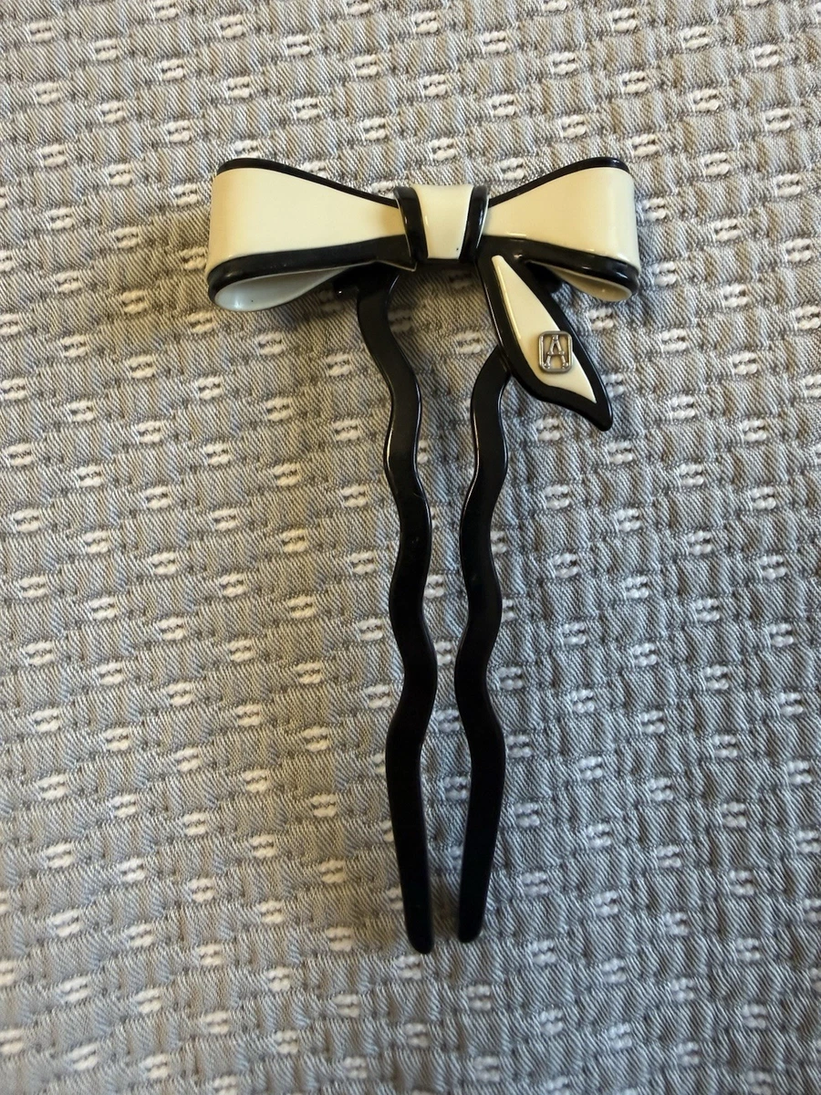 Alexandre de paris Bow Hair Clip with Satin Trim and Gold Accents Alexandre de Paris Hair Hair Clips for Women for sale - eBay main image 2