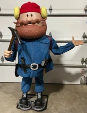 YUKON CORNELIUS PROSPECTOR ANIMATRONIC OUTDOOR, 6’, STORE DEMO, NO BOX, USED