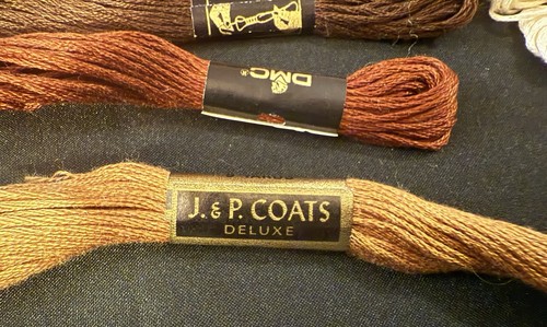 Lot of 152 Mixed Colors DMC EMBROIDERY Floss Neutral-Vibrant Colors & 2 Hoops - Picture 18 of 18