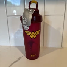 Wonder Woman Blender Bottle (Superhero Shaker Bottle, DC Merch) NEW
