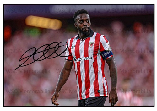 11668. Inaki Williams Signed Pictures A4 Prints Athletic Bilbao Ghana