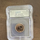 ICG Genuine 1903 Liberty Nickel 5C Rose Gold Plated Coin Certified #1917870501