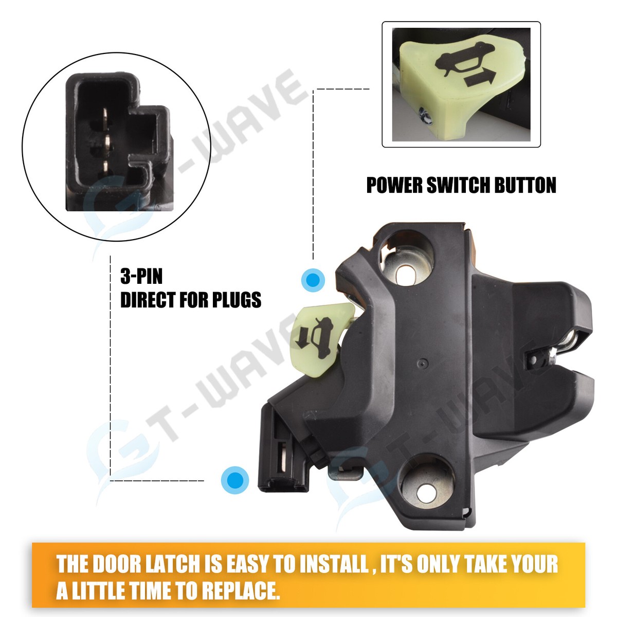 Power Trunk Lock Latch for 2015-2019 Toyota Corolla 64610-02171 | eBay