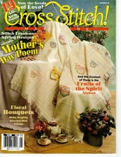 Cross Stitch Magazine 19 Sampler Patterns Mothers Day Poem #28 May 1995