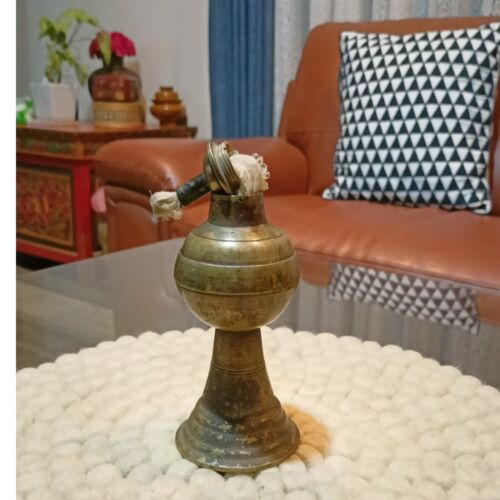 Antique Himalayan Kerosene Oil lamp Tuki from Nepal Collective Art, T17 - Picture 2 of 3