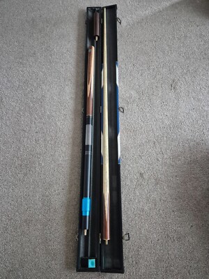 Wl SPORTS Handgemacht 3 Stück Snooker Queue + Verlängerung & Spezial Schutzhülle