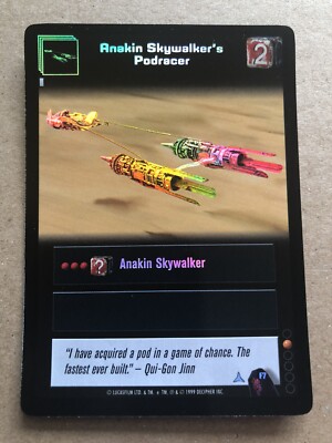 Star Wars Young Jedi CCG Anakin Skywalker's Podracer Foil F7 - NM/MT Unplayed!!