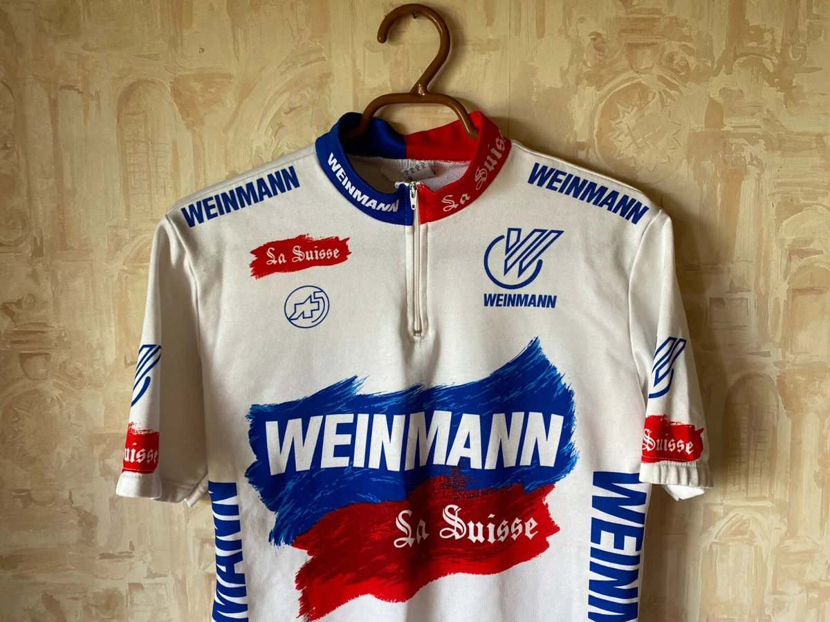 MAILLOT CYCLISME VINTAGE ASSOS 1989 LA SUISSE WEINMANN TEAM