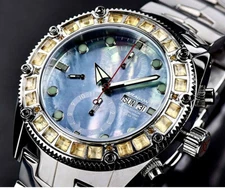 Aragon New Virtuoso Citrine Swiss Made Valjoux 7750 Automatic Limited 16/25 MOP