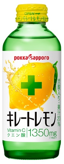 Pokka Sapporo, Kireto Lemon, Lemon Soda, Japanese Drink, 155ml