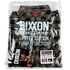 DIXXON Flannel x OFFSPRING SMASH Men's LARGE Plaid Band Collab Button Shirt
