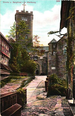 Eisenach Germany Wartburg Castle Dirnitz & Bergfried Divided Back Postcard