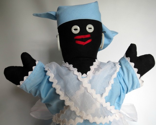 ANTIQUE VTG Black Americana Toaster Cover Folk Art Cloth Doll w/ Extra Clothes eBay