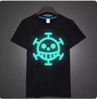 One Piece Trafalgar Law Pirate Symbol Luminous Anime Adult T-Shirt