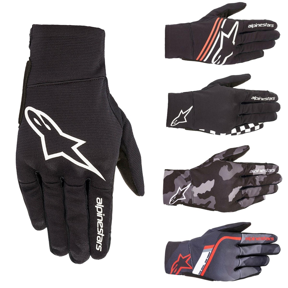 Alpinestars Handschuhe Reef – Black/Grey Camo, Größe XL, Für Motorsport & Outdoor