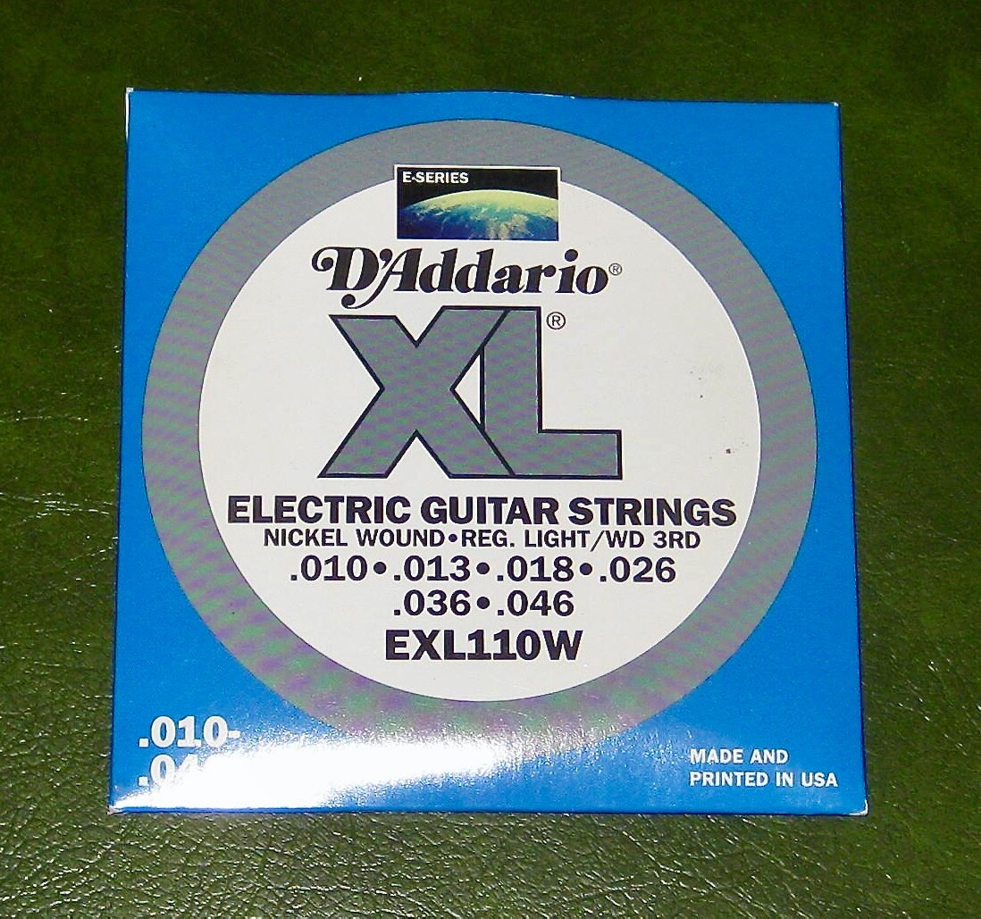 5 Sets of D'Addario EXL110W Electric Guitar Strings Regular Light