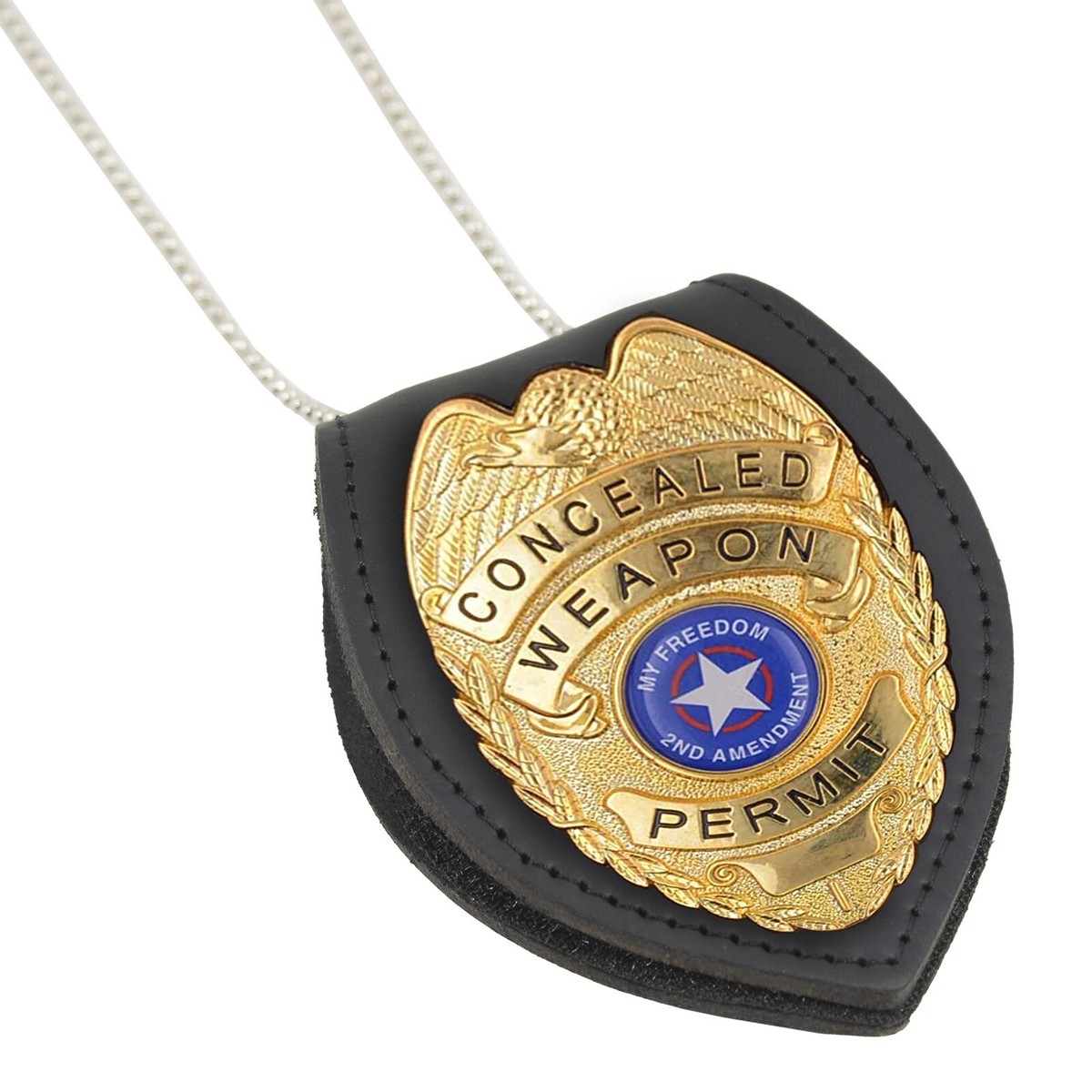 VILLCASE Universal Badge Holder - PU Leather With Belt Clip & Neck Chain, For Office & Professionals