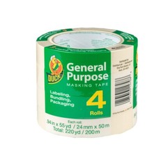 Duck 241560 General Purpose Masking Tape - 4 Pack