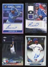 Richard Urena Auto Rookie Patch 4 Card Lot Bowman Chrome Topps Chrome Donruss