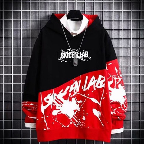 Men Hoodie Sweatshirt Black Hoodies Tops Hip Hop Japanese Streetwear Gothic Punk - Picture 29 of 41