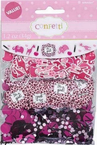 Baby Shower Sweet Safari It's a Girl Confetti Zoo Jungle Decoration Party Supply - Picture 1 of 4