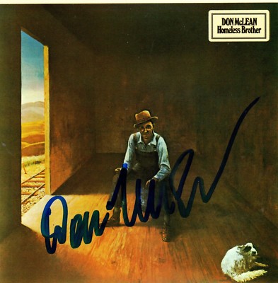 Don McLean Autogramm autograph signiert signed auf CD Cover Homeless Brother