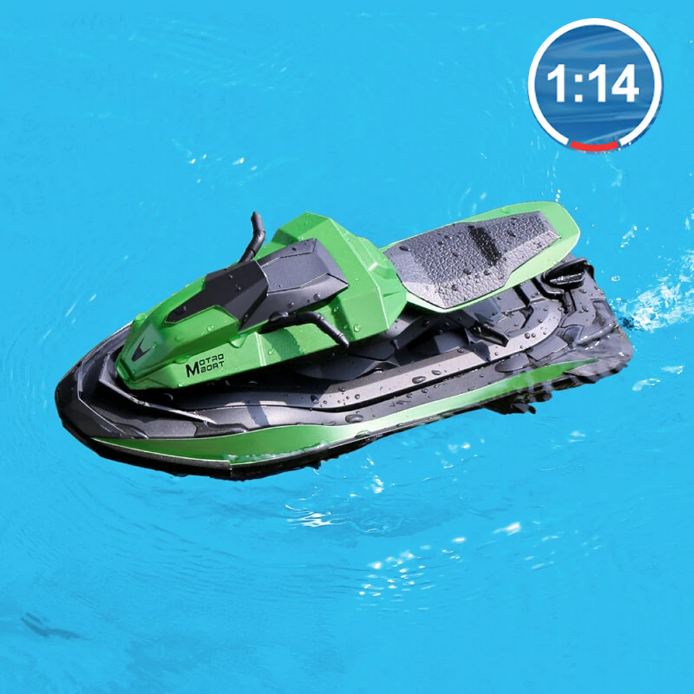 Remote Control Jet Ski Action Figure Ride On RC Boat Water Scooter Lake