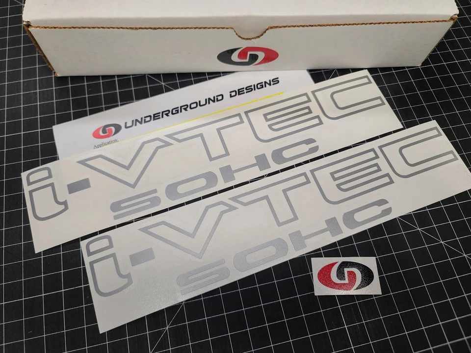 I-VTEC SOHC Decals (2pk) Door Rocker Panel Stickers Fits Honda Civic Acura RSX - Image 3 of 4