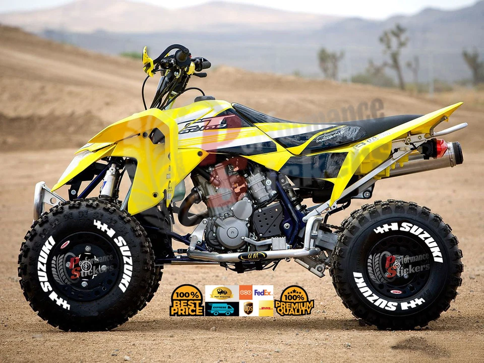 Letras de neumáticos para SUZUKI PERMANENTE calcomanía adhesiva de neumáticos 9-14" SET 1,30" tamaño Foto 3 de 3