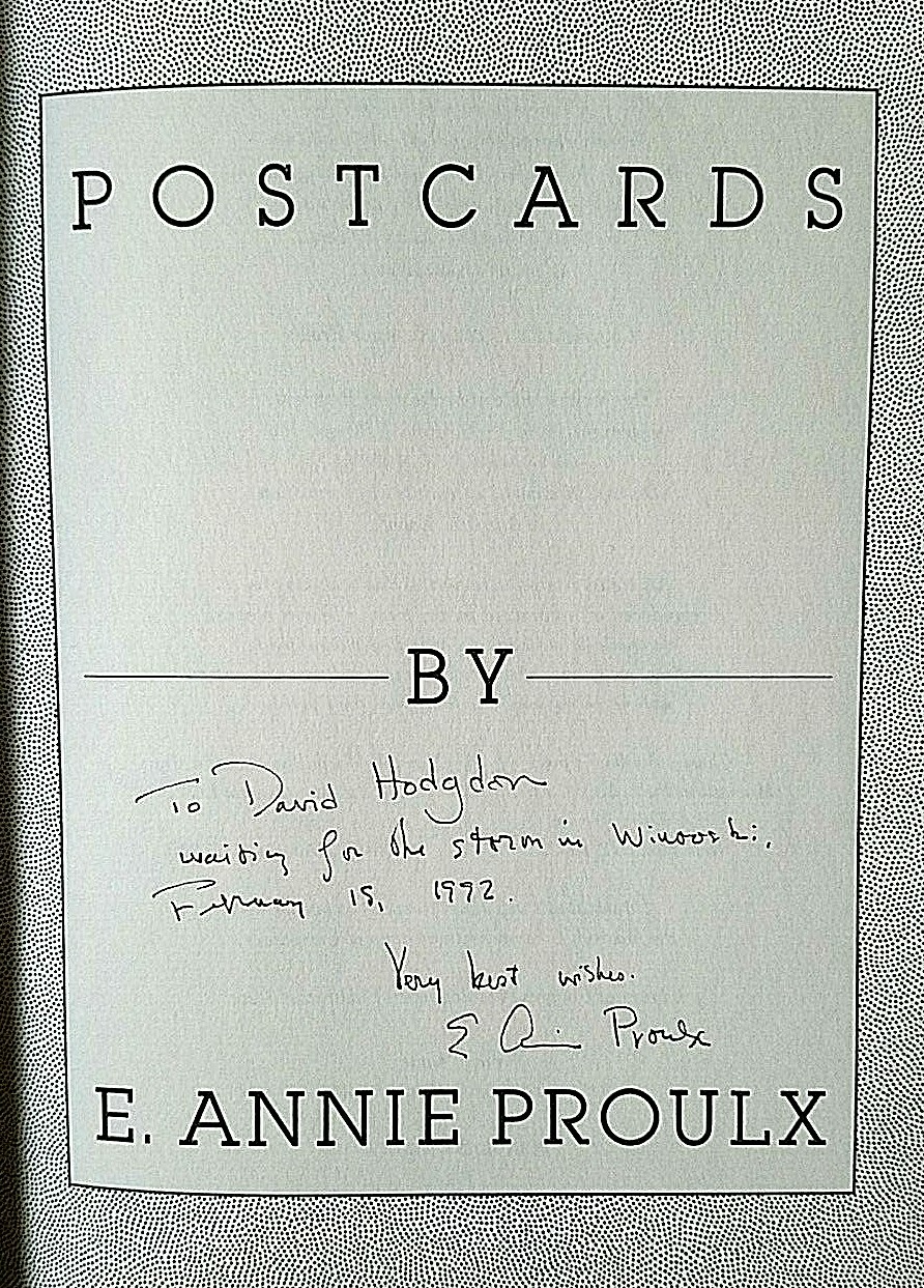 Postcards E. Annie Proulx 1992 HC/DJ 1st Ed/1st Prt FN/FN Signed